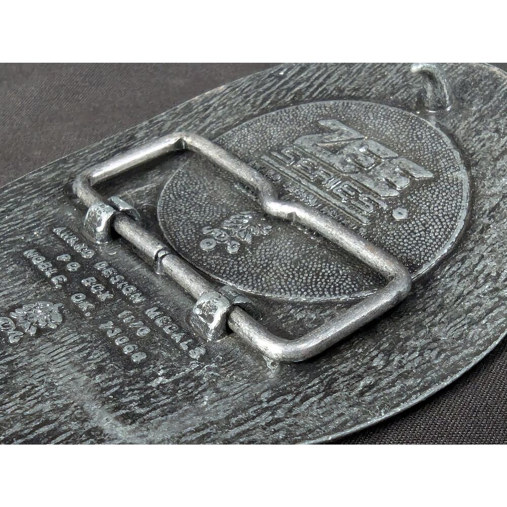 Vintage Award Design Medals Zee Series Western Cowboy Longhorn Belt Buckle Metal - Picture 2 of 9